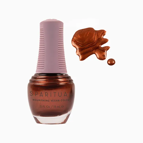 Sparitual Nourishing Lacquer Polish - Glowing Gratitude - Bronze Shimmer - 15ML