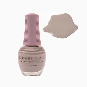 Sparitual Nourishing Lacquer Polish - Inner Peace - Taupe Grey Creme - 15ML