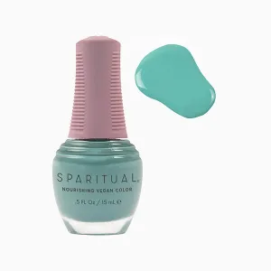 Sparitual Nourishing Lacquer Polish - Nature Bathing - Seafoam Creme - 15ML